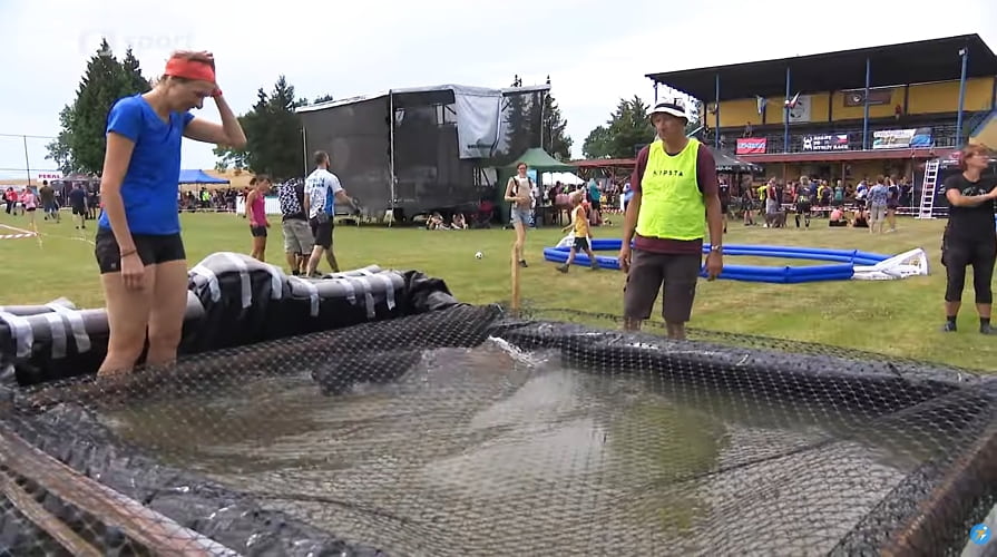 Geogitter als Barriere